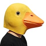 PartyCostume Deluxe Novelty Halloween Costume Party Latex Animal Head Mask Duck