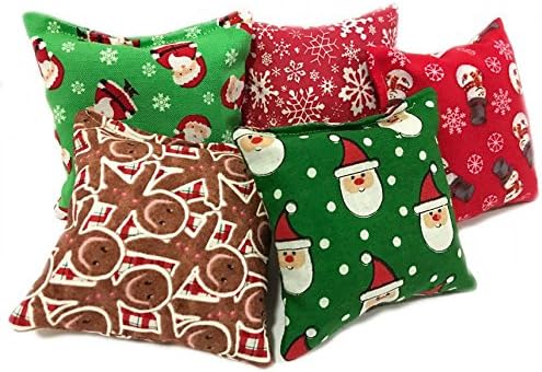 Handmade in the USA Christmas Special Catnip Pillows - 5 (100% filled)