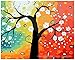 Diy oil painting, paint by number kit - Abstract tree 16x20 inch