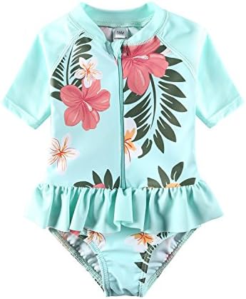 Vivafun Baby Girl Sun Protective Swimwear Infant Toddler Rash Guard Shirt