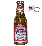Butane Lighter Beer Bottle Shaped with Bottle Opener and LED Keychain Flashlight