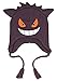 Pokemon Gengar Face 3D Plush Laplander Beanie One Size Purple