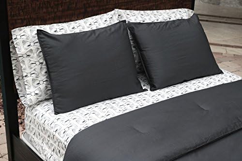 Thread Experiment Matte Sateen Duvet Cover Set for Men, Solid Slate Grey, Full / Queen