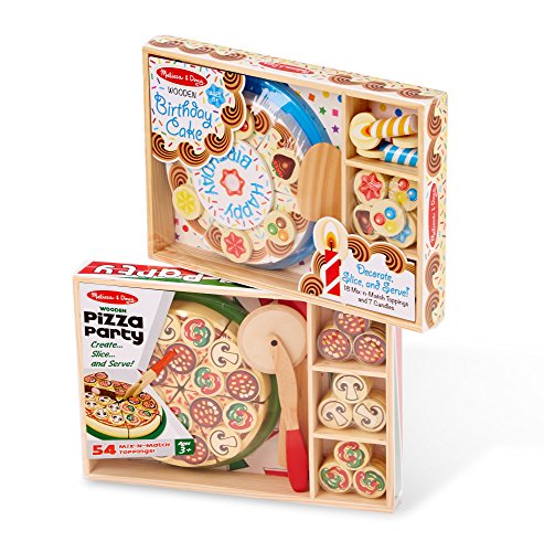 Melissa & Doug Pizza Party and Birthday Cake Bu... B01LZJX0EM Book Cover