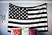 The Boho Street Vintage American Flag Tapestry Black and White 100% Cotton, Indian Hippie Wall Hanging, Bohemian Bedspread, Mandala Cotton Dorm Decor Beach Cover up