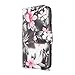 HTC Desire 626 Case, HTC Desire 626s Case, Cellularvilla [Stand Feature] [Slim Fit] Wallet Case, Pu Leather Flip Cover [3 Card Slots] [Wristlet] For HTC Desire 626 / Desire 626S (Black Pink Flower)