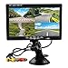 7 Inch HD 4 Split Quad Video Displays Backup Monitor kit LCD Rear View Monitor for Car Backup Camera Kit & Home Surveillance Security System