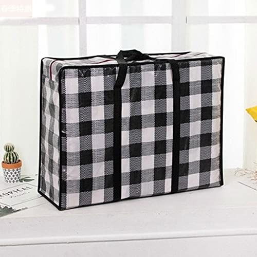 LIGhtsaber Plastic Checkered Storage Laundry Bag with Handles,Extra