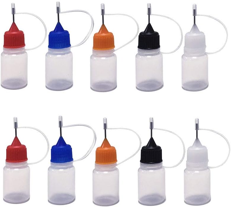 (30 Pack, 5ml) Needle Bottle dropper bottle eliquid bottle liquid bottle squeeze bottle Steel Needle TIP Dropper Bottle