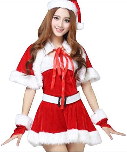 Amazon サンタコスプレ クリスマスコスチューム 可愛い シュシュ ピンクドット 付き コスプレ 仮装 通販
