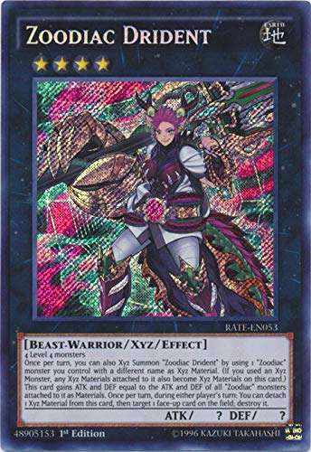 Yu-Gi-Oh! - Zoodiac Drident - RATE-EN053 - Secret Rare - Unlimited Edition