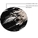 Moomphya Mens Hip Hop Tie-Dyed Ripped Hole Stripe Hipster Curve Hem Short Sleeve T Shirt Black Medium
