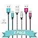 USB Type C Cable 3-Pack 6FT, StyleTech Nylon Braided USB Type A to C Fast Charger Cords for Samsung Galaxy Note 9 8,S8 S9 S10 Plus S10e,Google Pixel,Nexus,LG V30 V20 G6 5