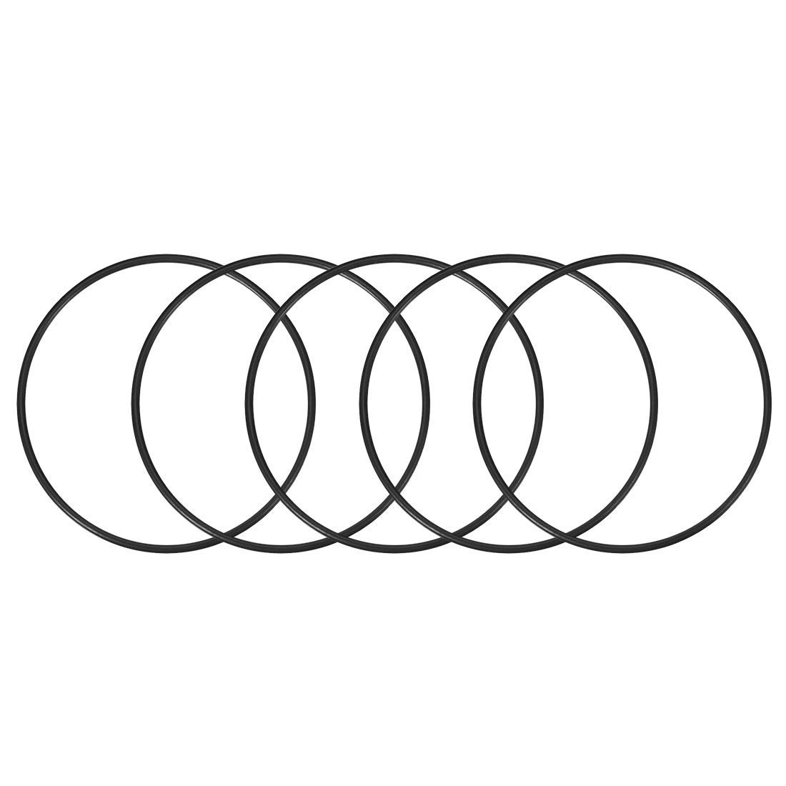 TOP-VIGOR 5Pcs Nitrile Rubber O-Rings, 200mm OD 193.8mm ID 3.1mm Width Metric Sealing Gasket, Rubber Washers O Rings Spacers for Faucet Plumbing Automotive Repair, Black