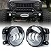 Xprite 4" Inch LED Fog Lights for 07-18 Jeep Wrangler JK Unlimited JK | Front Bumper Replacements 60W White CREE Led Chip Driving Offroad Foglights primary