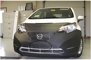 LEBRASINC Lebra 2 Piece Front End Cover Black - Car Mask Bra - Fits 2017-2018 Nissan Versa Note 17-18