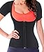 Gotoly Women's Neoprene Sauna Vest with Sleeves Gym Hot Sweat Suit Weight (4XL Fit 42.5-45.6 Inch Waistline, Black)