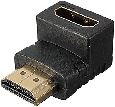 HDMI 90Â°Right Angle 1.4 Adapter Male To Female For 1080p 3D TV LCD HDTV