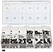 Alloy Steel Set Screw Assortment with Internal Hex Drive and Cup Point (200 Pieces), Plain Finish, Inch, With Case
