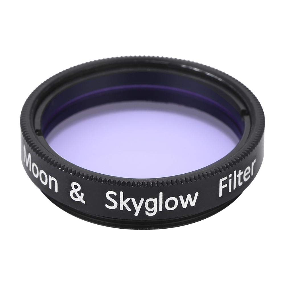 Datyson Moon Filter, 1.25'' Eyepiece, Cuts Light Pollution, Contrast-Enhancement for Telescope, Optical Glass, Aluminum Alloy, Light Purple, Black, 17g, Includes Storage Case