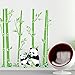 Wall Decal Lovely Pandas Eating Bamboo Home Sticker Paper Removable Living Dinning Room Bedroom Kitchen Art Picture Murals DIY Stick Girls Boys Kids Nursery Baby Playroom Decoration
