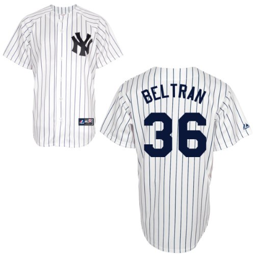 Carlos Beltran New York Yankees Home Replica Jersey by Majestic Select Size: Small