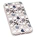iPhone 7 Case, MC Fashion Ultra Thin Transparent TPU Rubber Flexible Slim Skin Case Cover for Apple iPhone 7 (2016) and iPhone 8 (2017) (Cat Family)