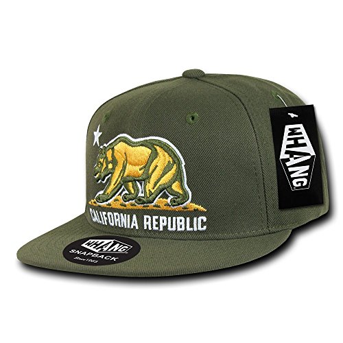 WHANG California Snapbacks, Olive