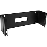 StarTech.com 4U Hinged Wall Mount Patch Panel Bracket - 6 inch Deep - 19" Patch Panel Swing Rack for Shallow Network Equipmen
