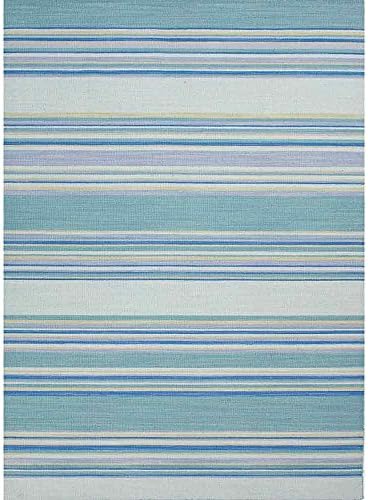 Addison and Banks AMZ_CC0169 Flat Weave Stripe Pattern Wool Handmade Rug, 8 by 10-Feet