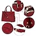 Hynes Victory Womens Classy Satchel Handbag (Red)