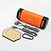 Archeer Portable Bluetooth Speakers Outdoor Waterproof Dustproof Wireless Speaker with Bass and Microphone for Sport Cycling Camping Hiking, A210 Orange