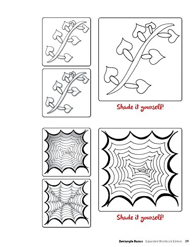 Zentangle Basics, Expanded Workbook Edition: A Creative Art Form Where All You Need is Paper, Pencil, Pen (Design Originals) 25 Original Tangles, Beginner-Friendly Practice Exercises, Techniques