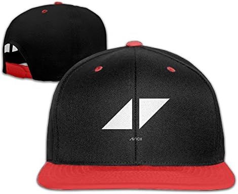 Avicii Logo Unisex Flat Brim Baseball Hats 100% Cotton Adjustable Hip Hop Caps for Boys Girls