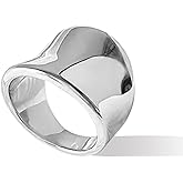 ONBRIG Chunky Rings for Women Size 6-11 Thick Rings for Women Men Statement Rings Jewelry