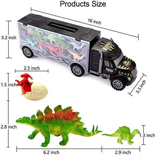 image for Tuko Dinosaur Car Toys Diecast Transport Carrier Truck Jurassic World 