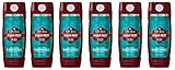 Old Spice Red Zone Men's Body Wash, Aqua Reef, 16 Fluid Ounce (Pack of 6)