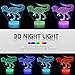 YOUNSH Dinosaur lamp, Dinosaur Night Light Bedside Lamp 16 Color Changing with Touch & Remote Control for Kids Lamps as Birthday Gifts for Boys