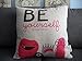 Decorbox Cotton Linen Square Throw Pillow Case Decorative Cushion Cover Pillowcase Be Yourself However You Are 18 