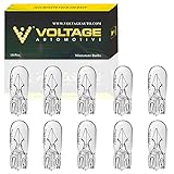 (10 Pack) 194 T10 Automotive Light Bulbs License Plate Dome Light Map Reading Light Trunk Light - Voltage Automotive - OEM Replacefment