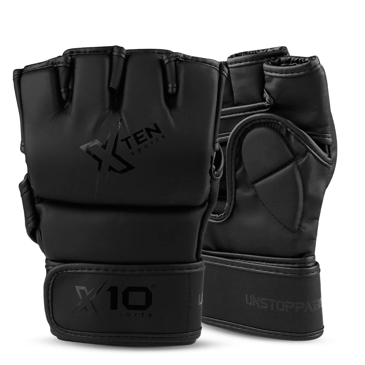 XTEN Sports Premium MMA Gloves for Cage Fighting and Martial Arts Grappling –Training Sparring Mitts for Muay Thai Kickboxing and Combat Sports Also Suitable for Punching Bag Work