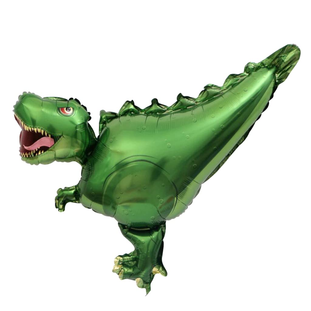 Friendly Green Dinosaur Foil Balloon, 89cm (2 pack)