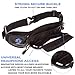 Running Belt – Touch Screen Compatible iPhone 7/7Plus 6/6 Plus & Samsung Galaxy & Android Smartphones – Free LED Armband & ebook Running Guide – The Only Phone Waistband of Its Kind