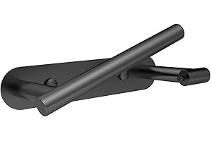 SetSail Toilet Paper Holder Adhesive or Screw-in Matte Black Bathroom Toilet Paper Roll Holders Wall Mount Stainless Steel Tissue Holder for Bathroom Hardware Accessories