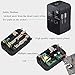 Outeam Travel Adapter，Worldwide All in One International Travel Adapter,Converters Wall AC Power Plug Adapter Charger with Dual USB Charging Ports for EU UK USA/AUS