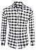 MIEDEON Men's 100% Cotton Long Sleeve Plaid Button Down Dress Shirt