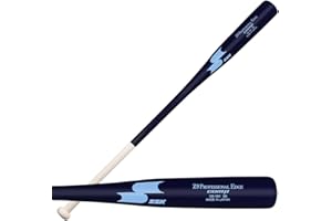 SSK Z9 Professional Edge Comp Coaches Wood Fungo Bat 33" 35" 37" - Baseball & Softball – 22+ Colors - 60 Day Warranty (35", Natural/Navy/Columbia)
