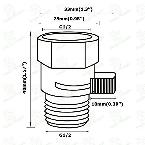 1 Angle+Simple+Pressure+Regulator+Showerhead