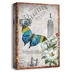 Canvas Wall Art for Living Room,Bedroom Home Artwork Rustic Paintings for Vintage Cafe Bar Pub - 12x18 inches