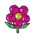 AnnoDeel 8 Pcs Beautiful flower foil Balloons, 18inch Floral Balloons for Wedding Birthday Party Colorful Decorations (Can't Float)